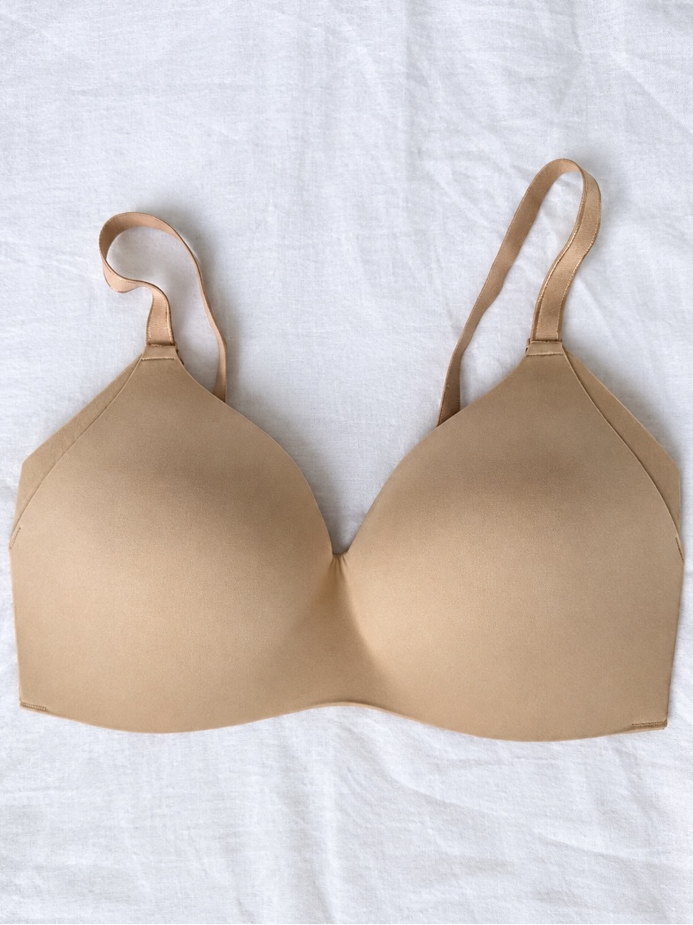 Knix WingWoman Contour Bra Sz 7 Nude Beige 36DD 38DD 36E Molded Wireless